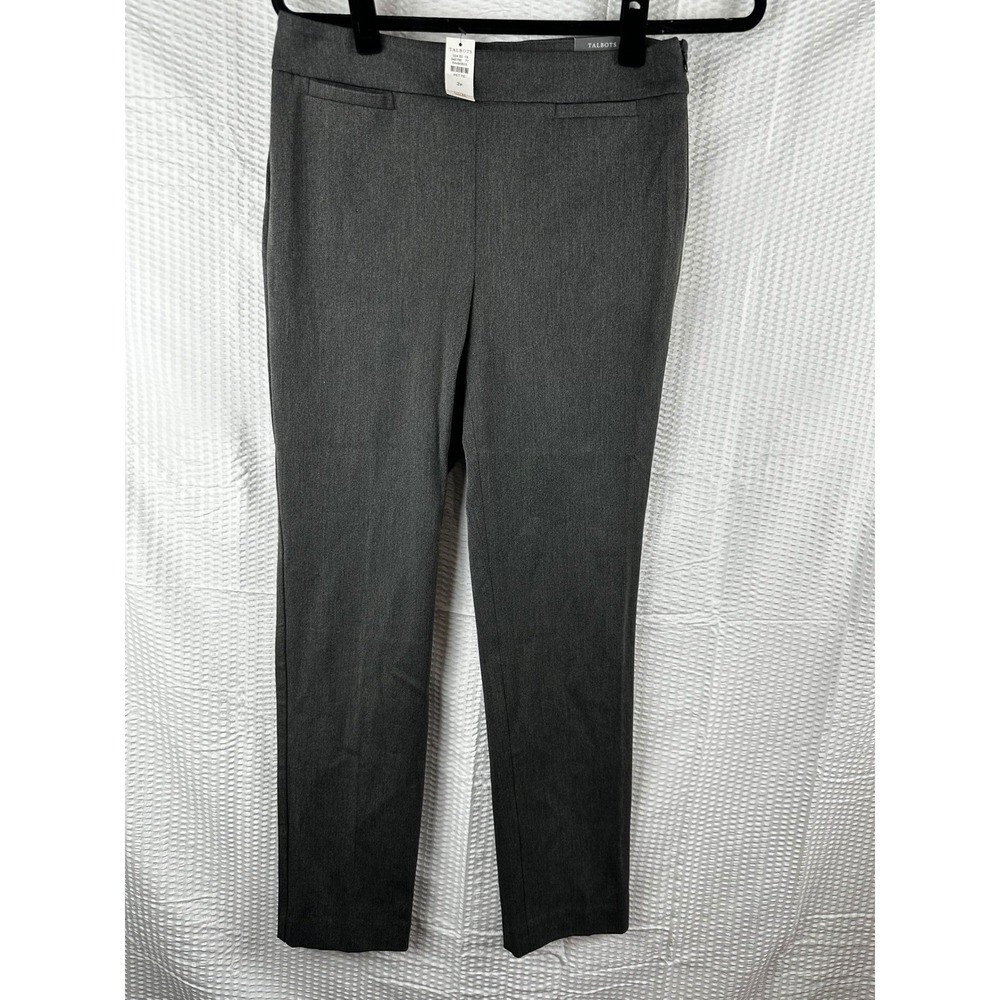 TALBOTS Refined Bi-Stretch Panthigh waist straight leg full length SIZE 2P NWT